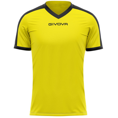 Maillot de football Revolution interlock Givova jaune/noir