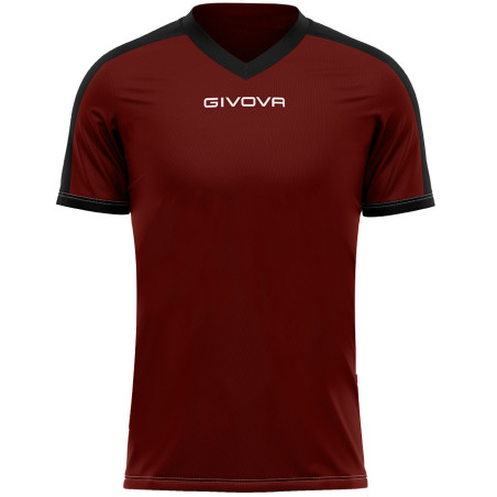 Maillot de football Revolution interlock Givova bordeaux/noir