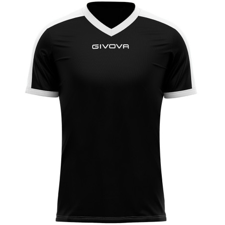 Maillot de football Revolution interlock Givova noir/blanc