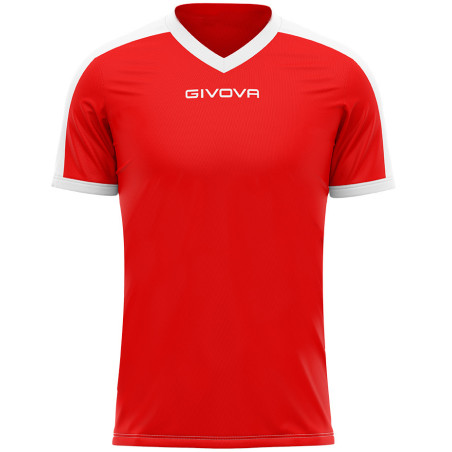 Maillot de football Revolution interlock Givova rouge/blanc