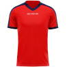 Maillot de football Revolution interlock Givova rouge marine