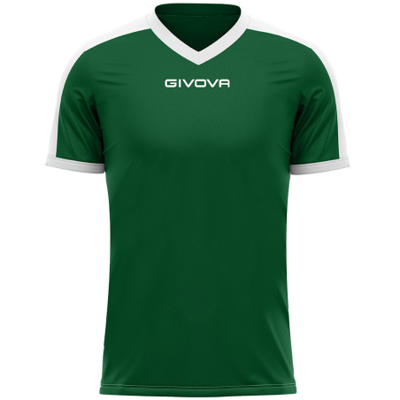 Maillot de football Revolution interlock Givova vert/blanc