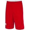 Short de basket ERREA Chicago réversible rouge et blanc