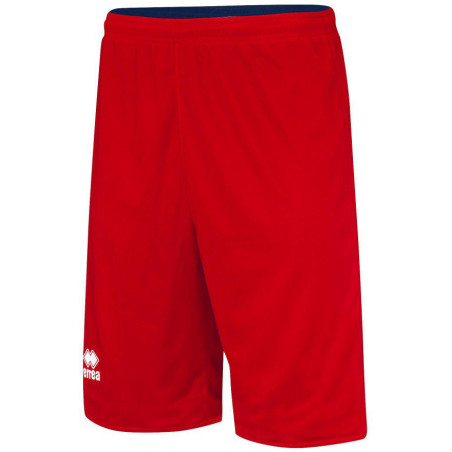 Short de basket ERREA Chicago réversible rouge et marine