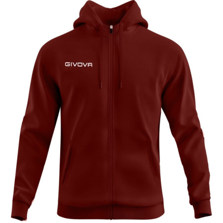 Veste à capuche Givova 500 bordeaux