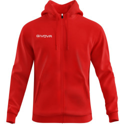Veste à capuche Givova 500 rouge