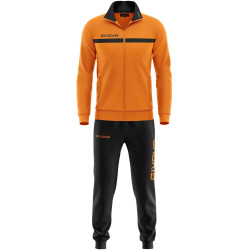Ensemble de survêtement Givova Polarfleece orange noir