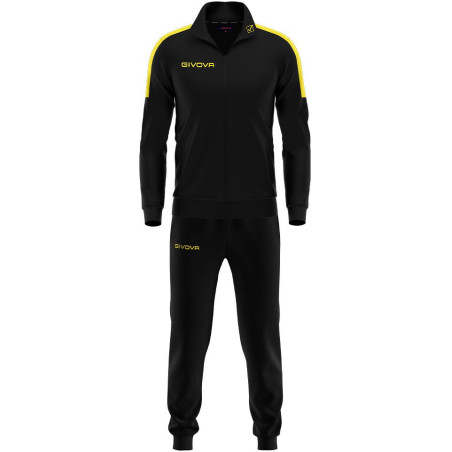 Ensemble de survêtement Givova Revolution noir jaune fluo