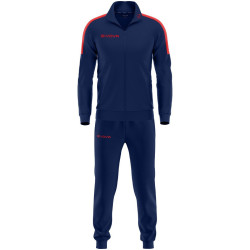 Ensemble de survêtement Givova Revolution marine rouge