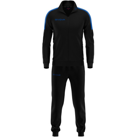 Ensemble de survêtement Givova Revolution noir bleu roi
