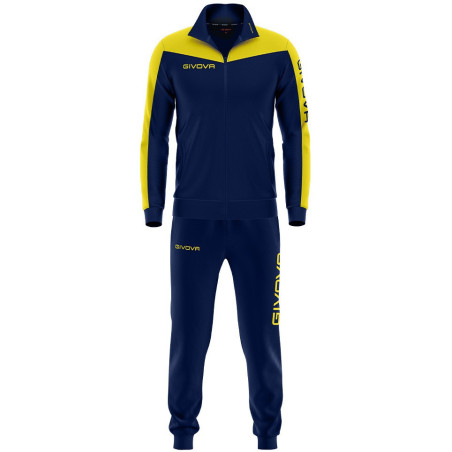 Ensemble de survêtement Givova Roma marine jaune