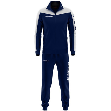 Ensemble de survêtement Givova Roma marine blanc