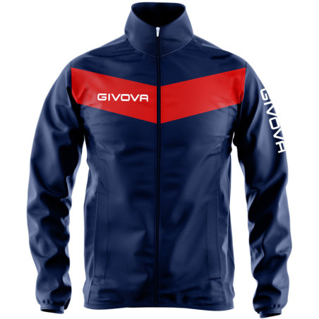 Veste de pluie Givova Scudo marine/rouge