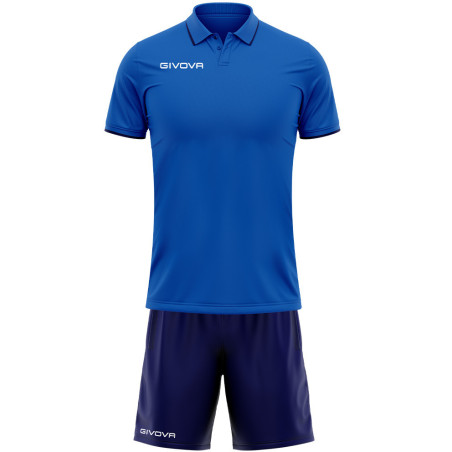 Kit Maillot et Short Givova Street roi/marine