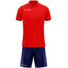 Kit Maillot et Short Givova Street rouge/marine
