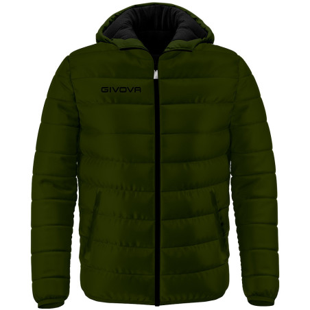 Doudoune Givova Olanda vert militaire noir