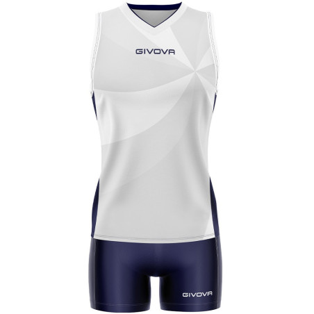 Kit de volley Givova Elica blanc marine