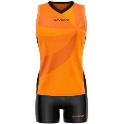 Kit de volley Givova Elica orange noir