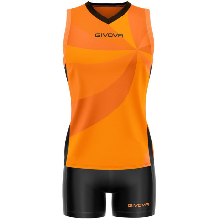 Kit de volley Givova Elica orange noir