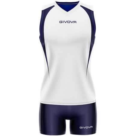 Kit de volley Givova Spike blanc marine