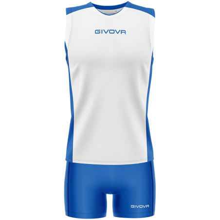 Kit de volley Givova Piper blanc bleu roi