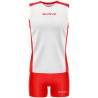 Kit de volley Givova Piper blanc rouge