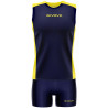 Kit de volley Givova Piper marine jaune fluo