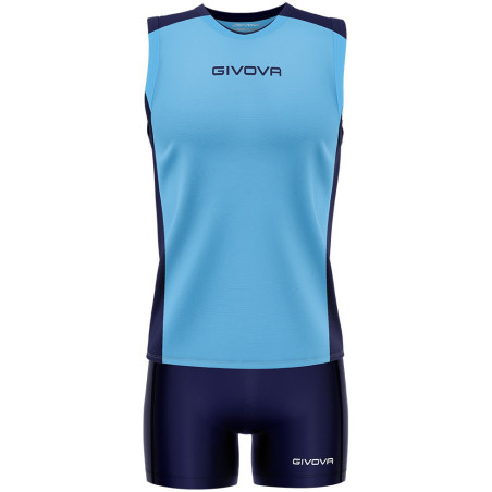 Kit de volley Givova Piper bleu ciel marine