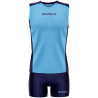 Kit de volley Givova Piper bleu ciel marine