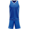 Kit de basket Givova Power bleu roi blanc