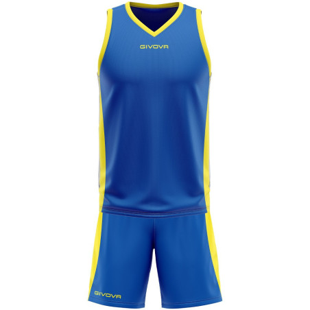 Kit de basket Givova Power bleu roi jaune