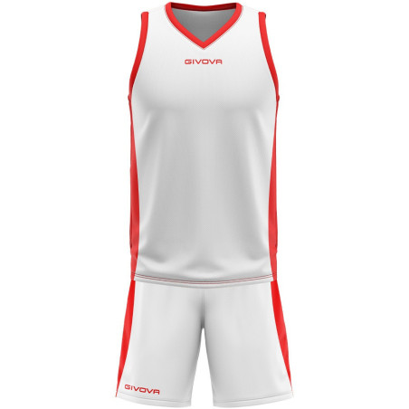 Kit de basket Givova Power blanc rouge