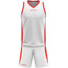 Kit de basket Givova Power blanc rouge