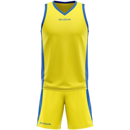 Kit de basket Givova Power jaune bleu roi