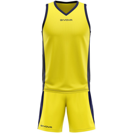 Kit de basket Givova Power jaune marine