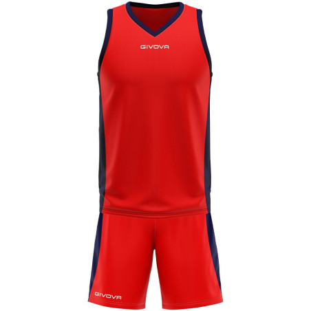 Kit de basket Givova Power rouge marine