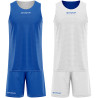 Kit de basket reversible Givova Double bleu roi/blanc