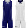 Kit de basket reversible Givova Double marine/blanc