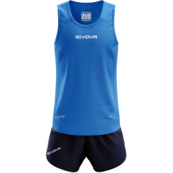 Kit de running Givova New York bleu roi/noir