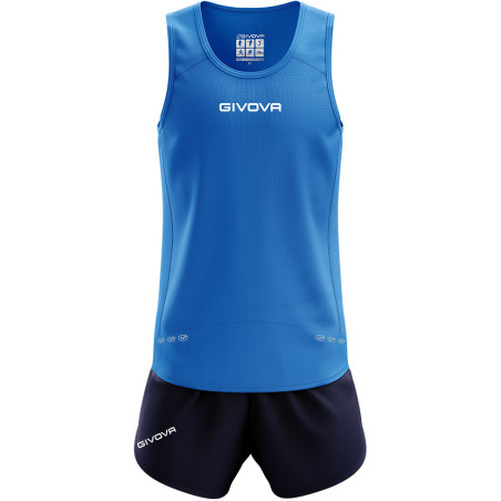Kit de running Givova New York bleu roi/noir