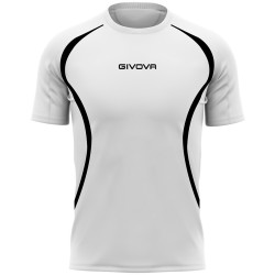 Maillot de running Givova blanc/noir