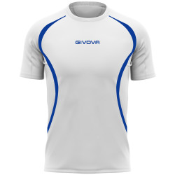 Maillot de running Givova blanc/noir 2