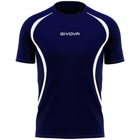 Maillot de running Givova marine/blanc