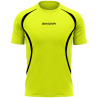 Maillot de running Givova jaune fluo/noir