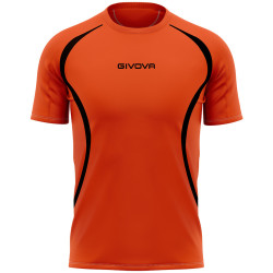 Maillot de running Givova orange fluo/noir