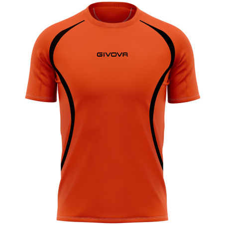 Maillot de running Givova orange fluo/noir