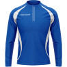 Maillot de running manches longues Givova bleu roi/blanc