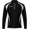 Maillot de running manches longues Givova noir/blanc