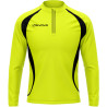 Maillot de running manches longues Givova jaune fluo/noir