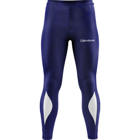 Pantalon de running Givova marine/blanc